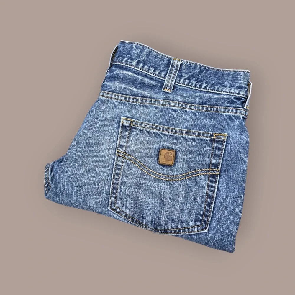 Carhartt Jeans Size 38 Series 1889 Relaxed Fit Straight Leg Blue Denim‎ 100613